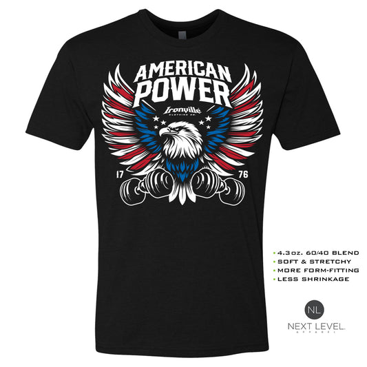 Ironville AMERICAN POWER Soft-Blend Gym Tshirt