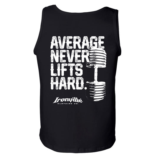 Ironville AVERAGE NEVER LIFTS Standard Cut Tank Top
