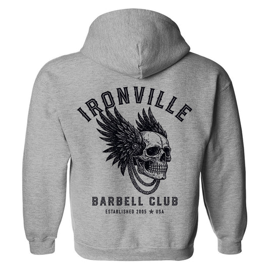 Ironville BARBELL WARRIOR Pullover Hoodie Sweatshirt