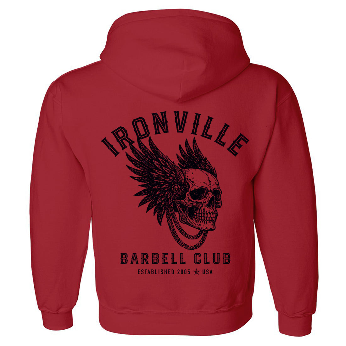 Ironville BARBELL WARRIOR Pullover Hoodie Sweatshirt