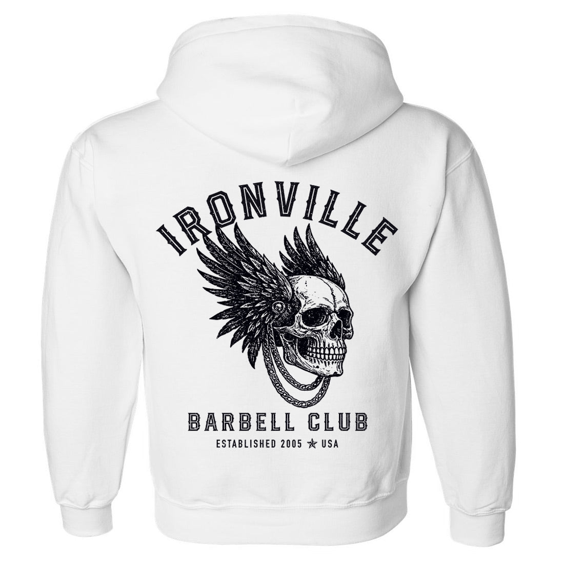 Ironville BARBELL WARRIOR Pullover Hoodie Sweatshirt