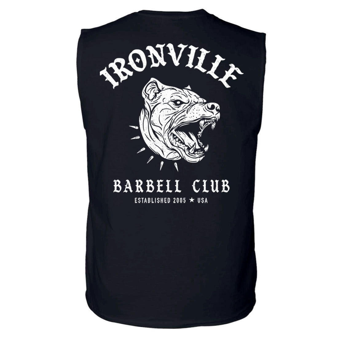 Ironville BARBELL PIT 26 Sleeveless Gym Shirt