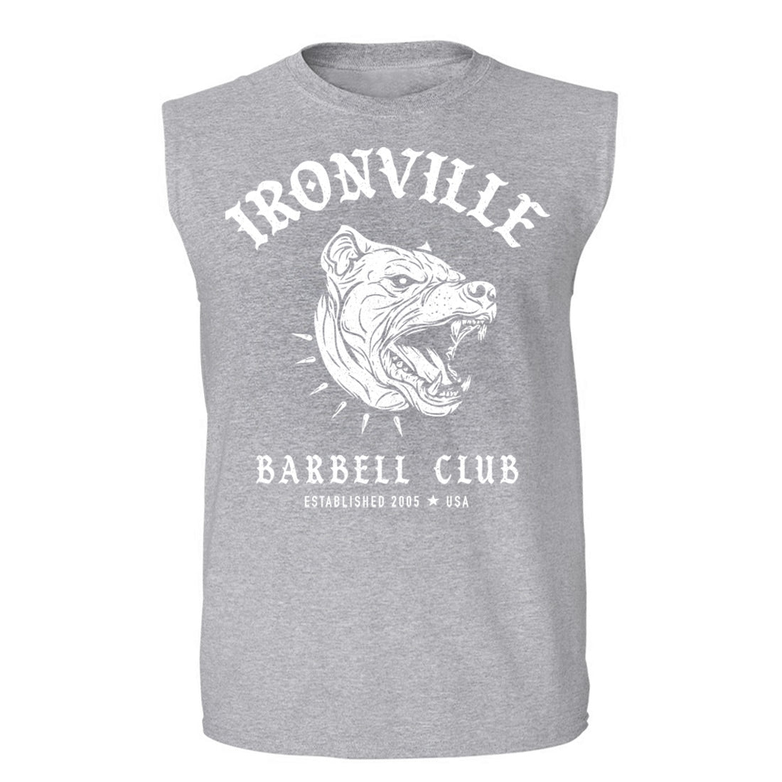 Ironville BARBELL PIT 26 Sleeveless Gym Shirt