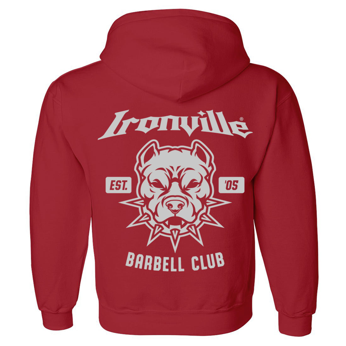 Ironville BARBELL PITBULL Pullover Hoodie Sweatshirt