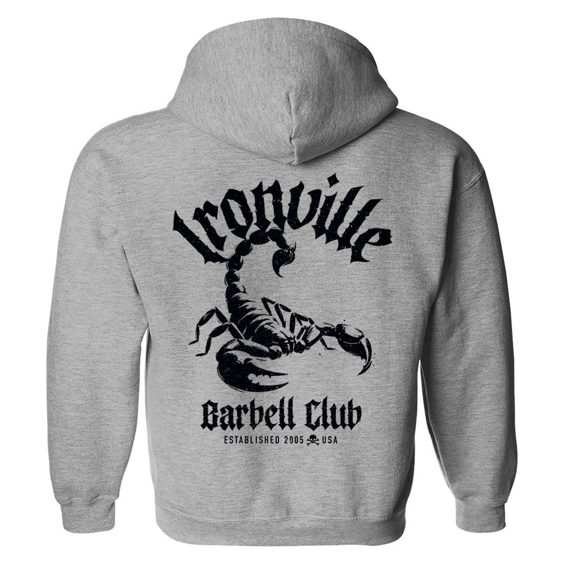Ironville BARBELL SCORPION Pullover Hoodie Sweatshirt