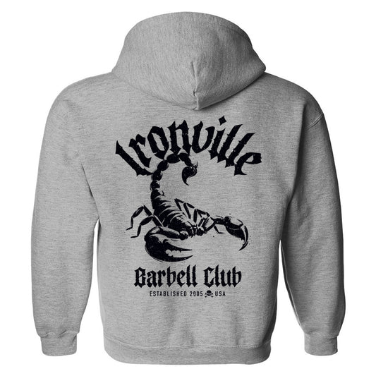 Ironville BARBELL SCORPION Pullover Hoodie Sweatshirt