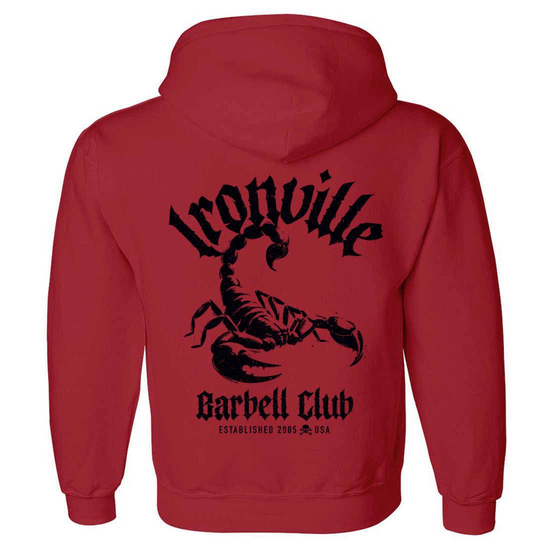 Ironville BARBELL SCORPION Pullover Hoodie Sweatshirt