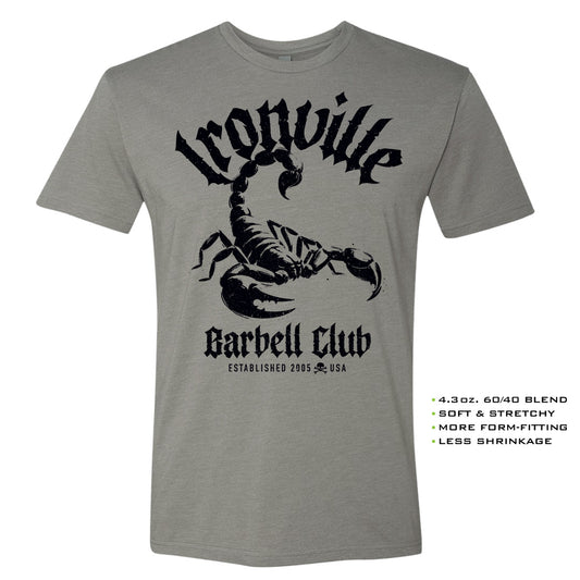Ironville BARBELL SCORPION Soft-Blend Gym T-shirt