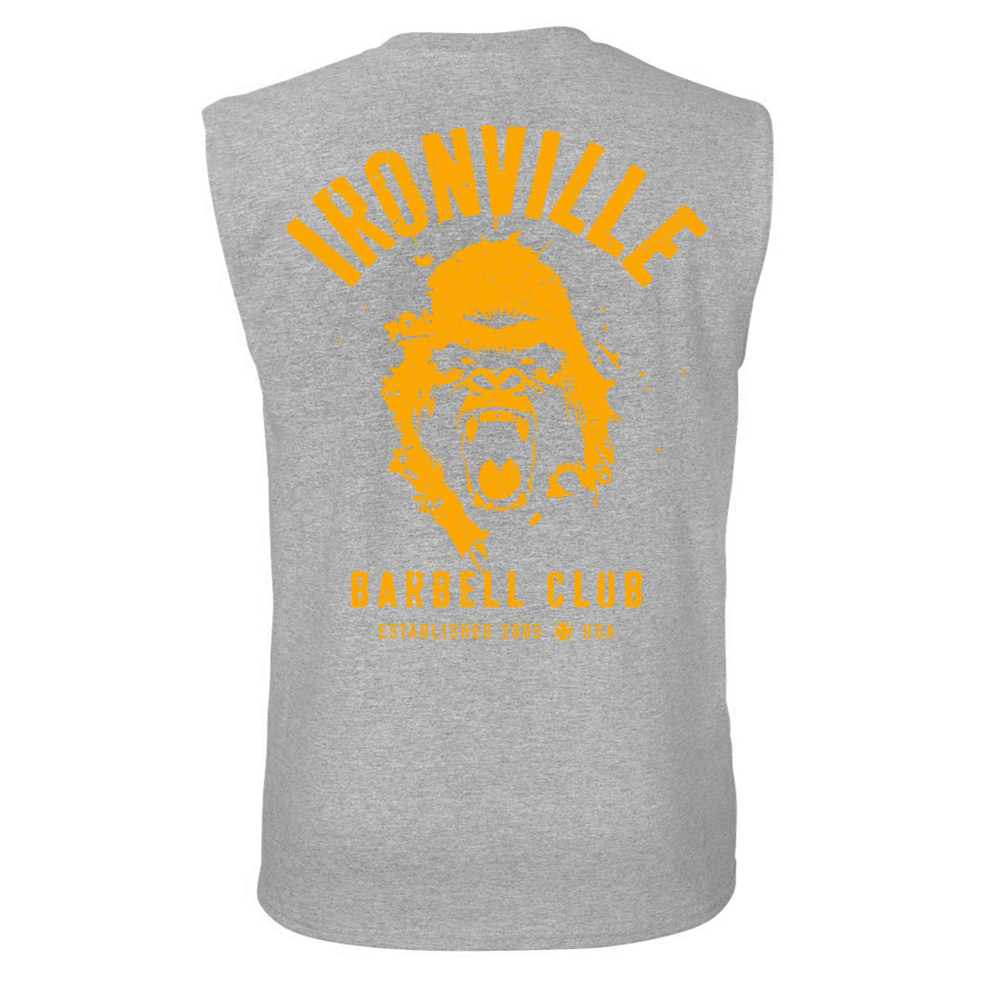 Ironville BARBELL SILVERBACK Sleeveless Gym T Shirt