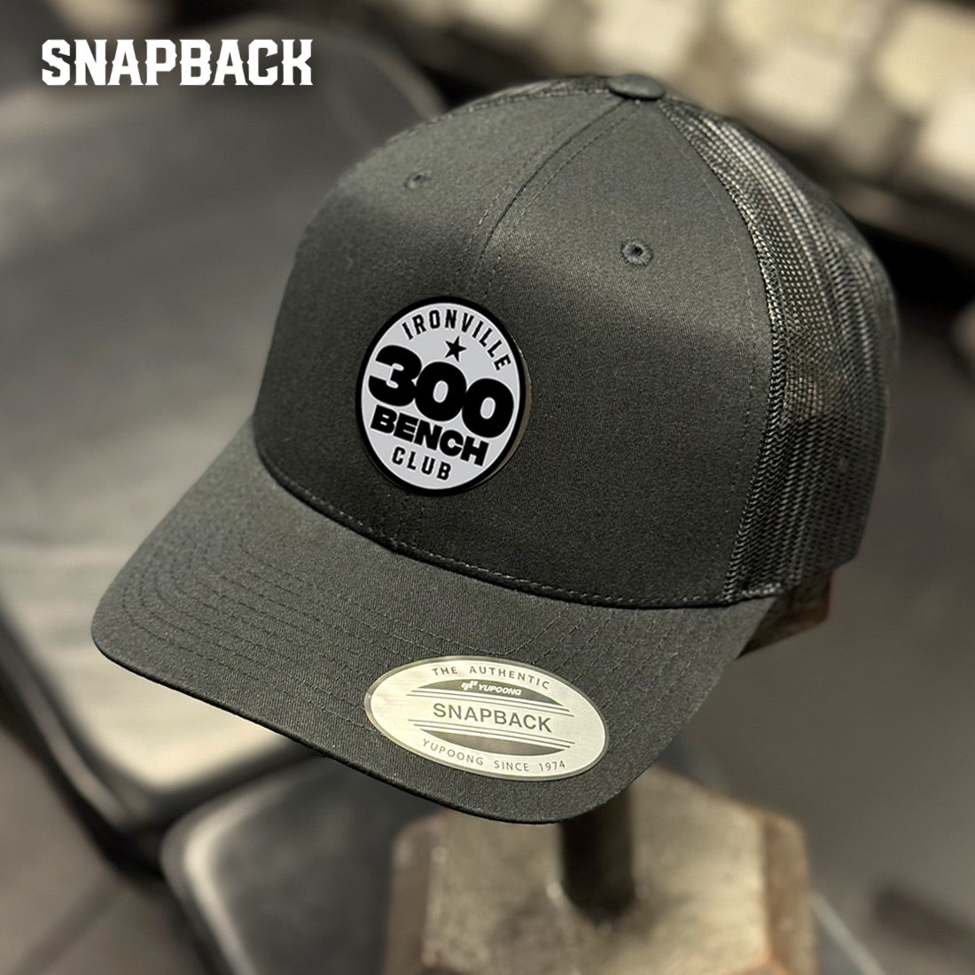Ironville BENCH CLUB Curved Bill Flexfit Trucker Cap