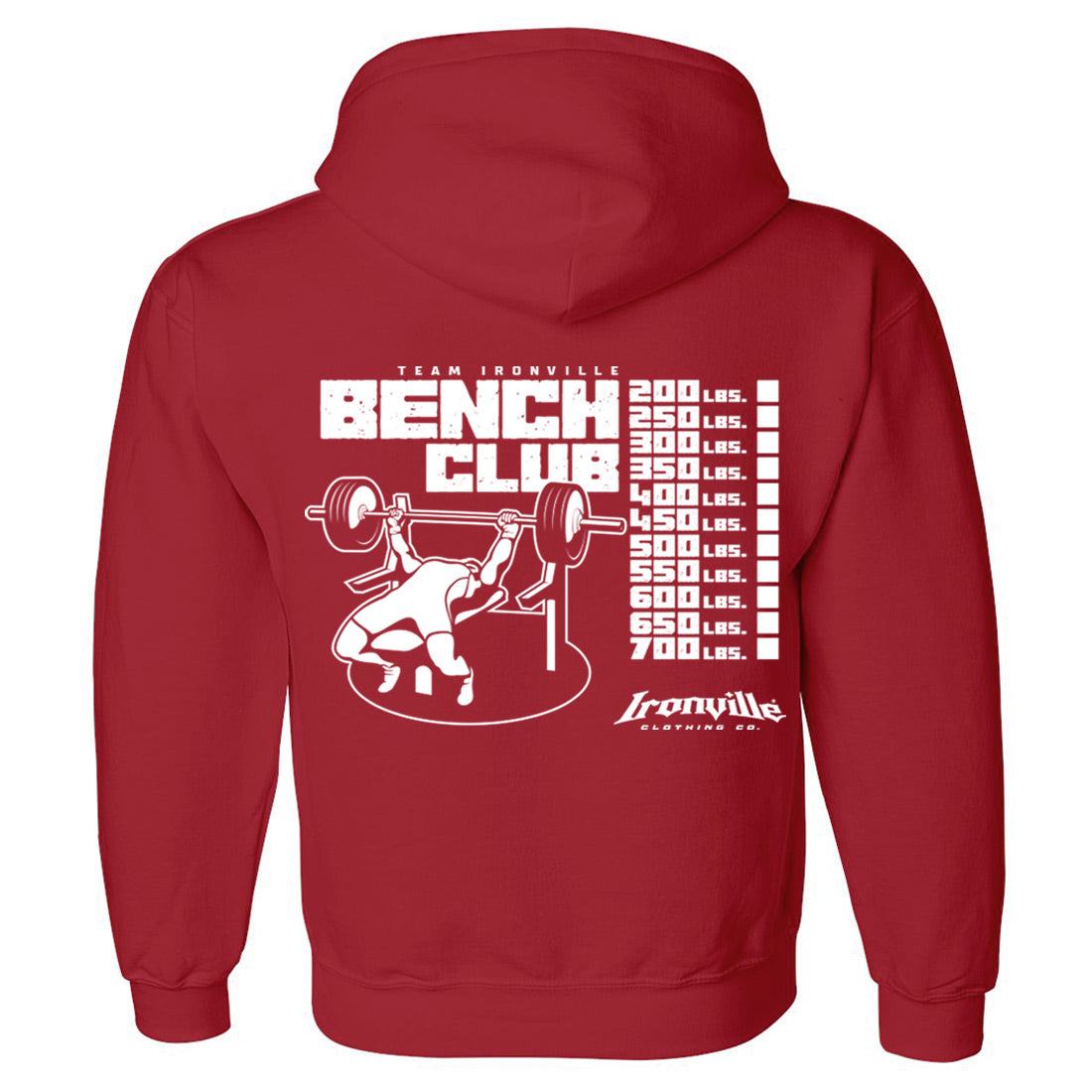 Ironville BENCH CLUB Pullover Hoodie Sweatshirt