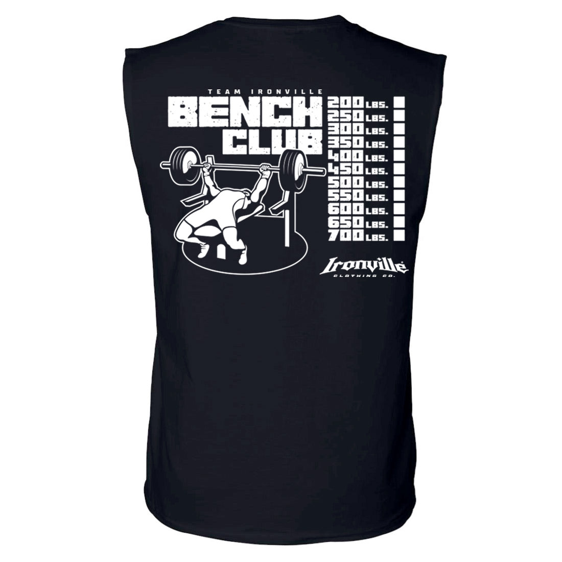 Ironville BENCH CLUB Sleeveless Muscle T-shirt