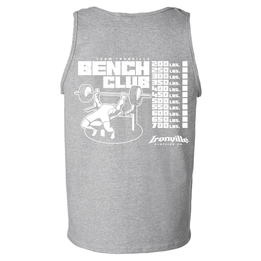 Ironville BENCH CLUB Standard Cut Gym Tank Top