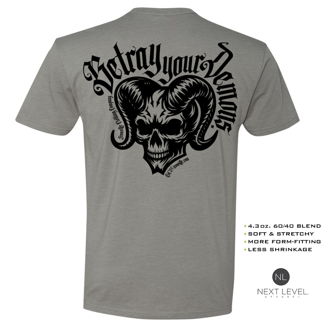 Ironville BETRAY YOUR DEMONS Soft-Blend Gym T-shirt