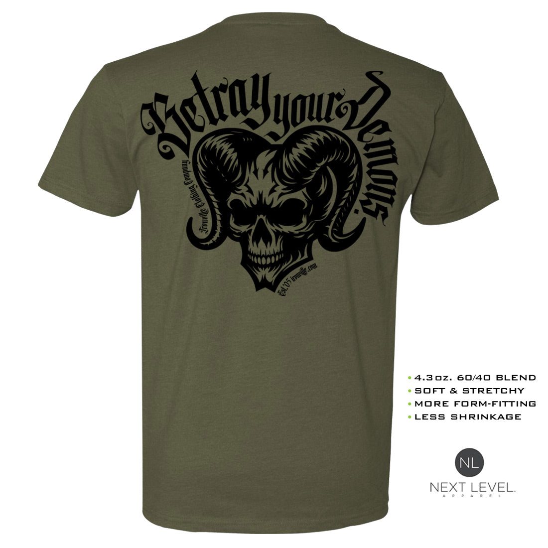 Ironville BETRAY YOUR DEMONS Soft-Blend Gym T-shirt