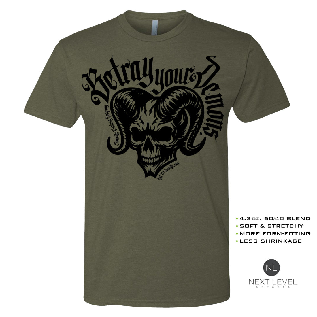 Ironville BETRAY YOUR DEMONS Soft-Blend Gym T-shirt