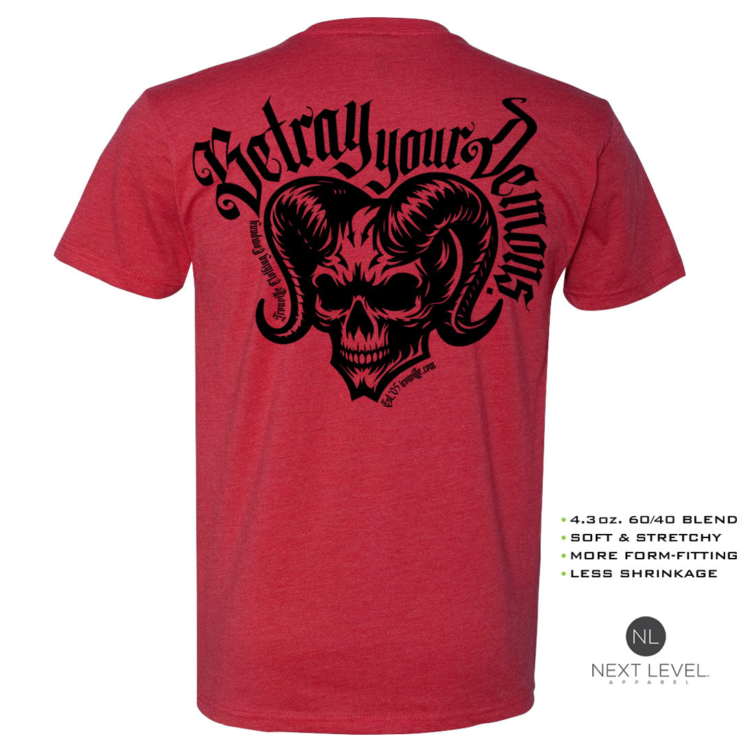 Ironville BETRAY YOUR DEMONS Soft-Blend Gym T-shirt