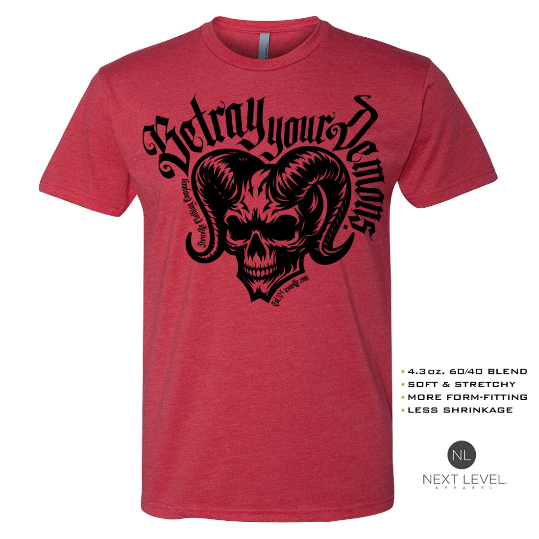 Ironville BETRAY YOUR DEMONS Soft-Blend Gym T-shirt