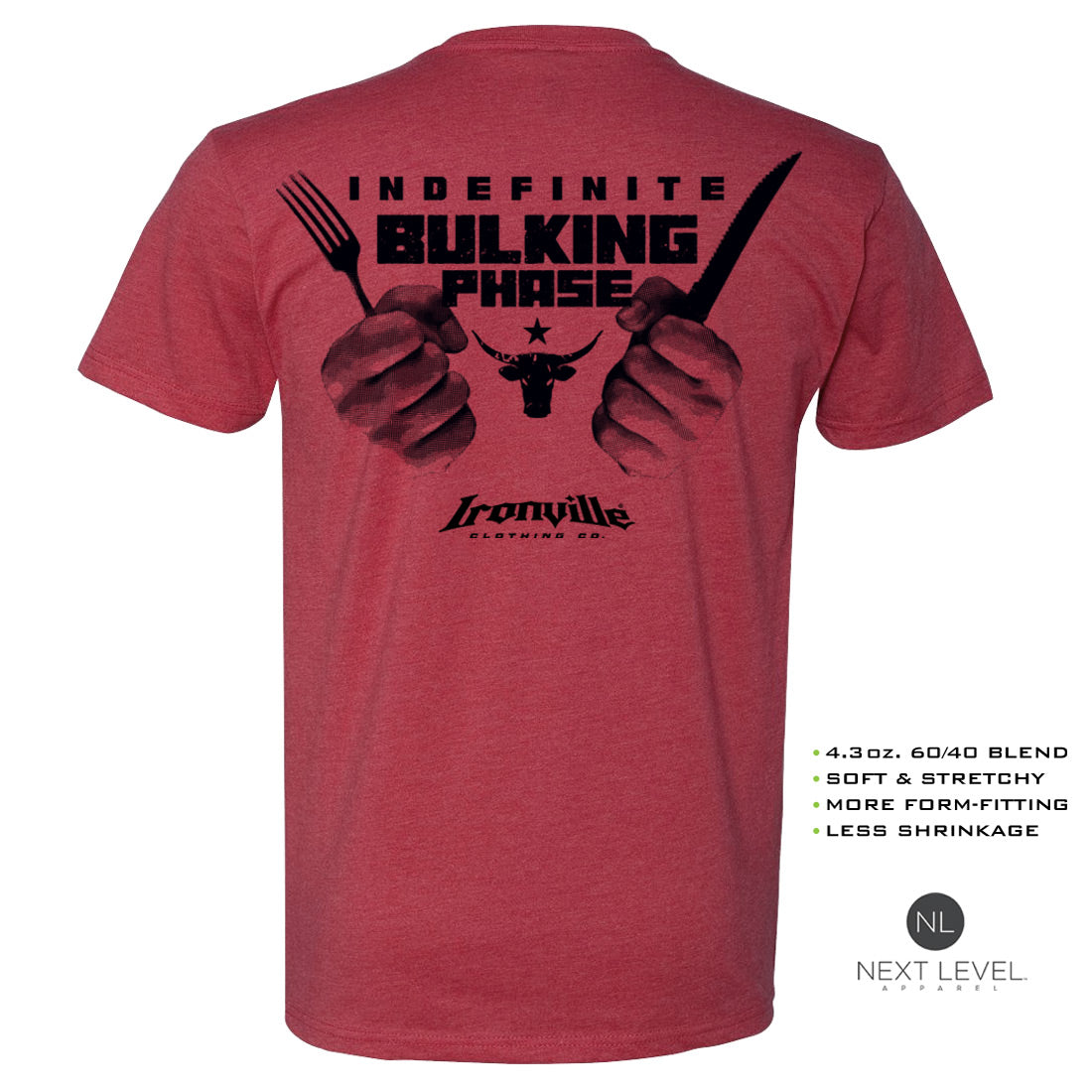 Ironville BULKING PHASE Soft-Blend Gym T-shirt