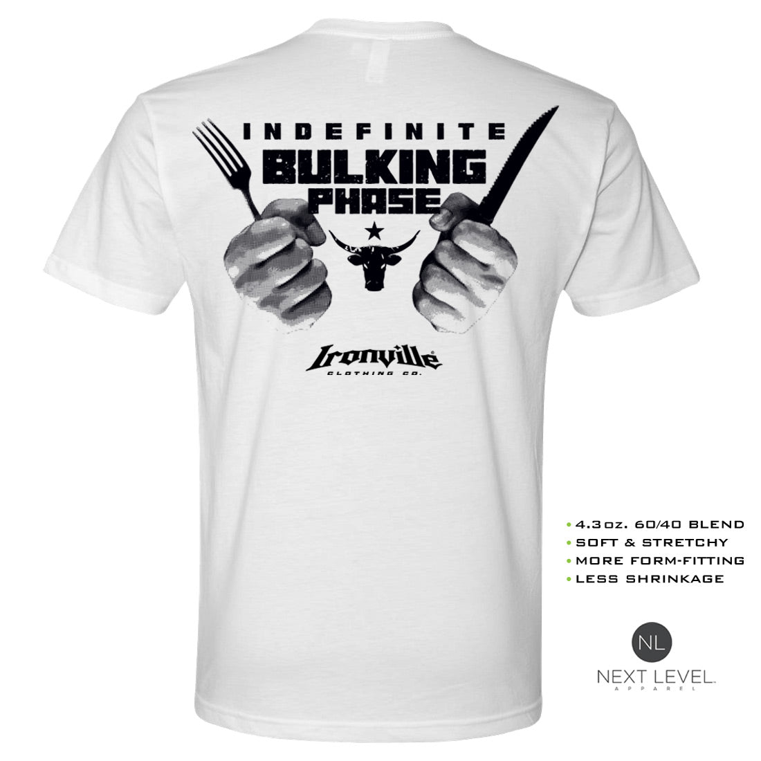 Ironville BULKING PHASE Soft-Blend Gym T-shirt