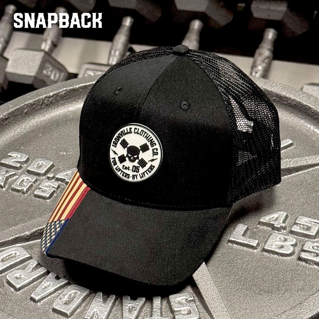 Ironville Crossbones USA SNAPBACK CAP