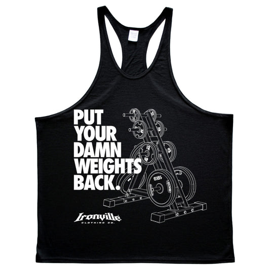 Ironville DAMN WEIGHTS Stringer Tank Top