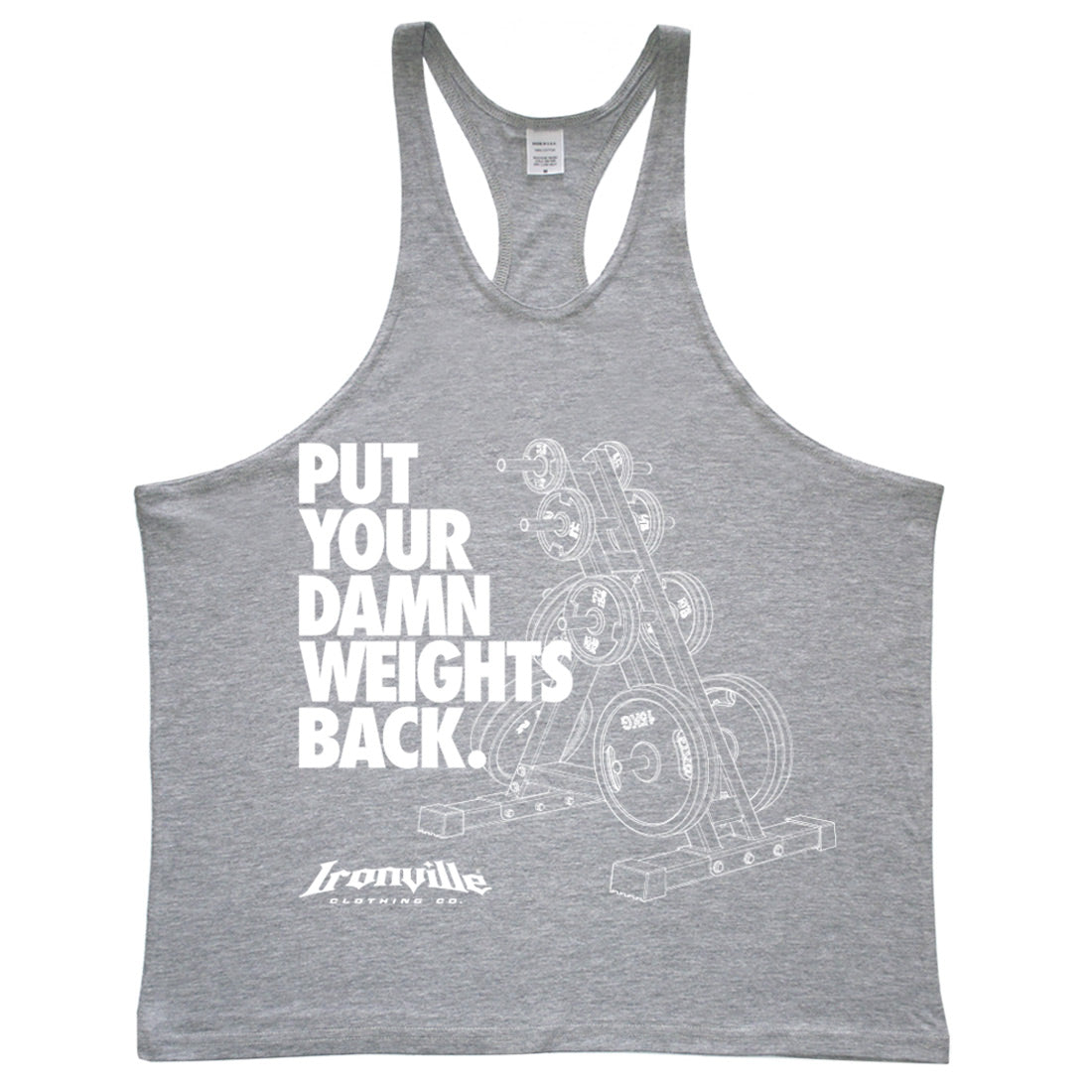 Ironville DAMN WEIGHTS Stringer Tank Top