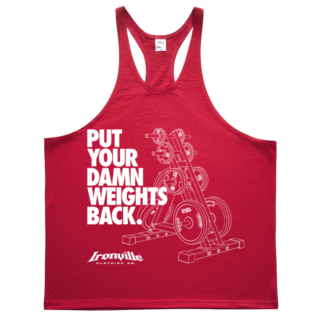 Ironville DAMN WEIGHTS Stringer Tank Top