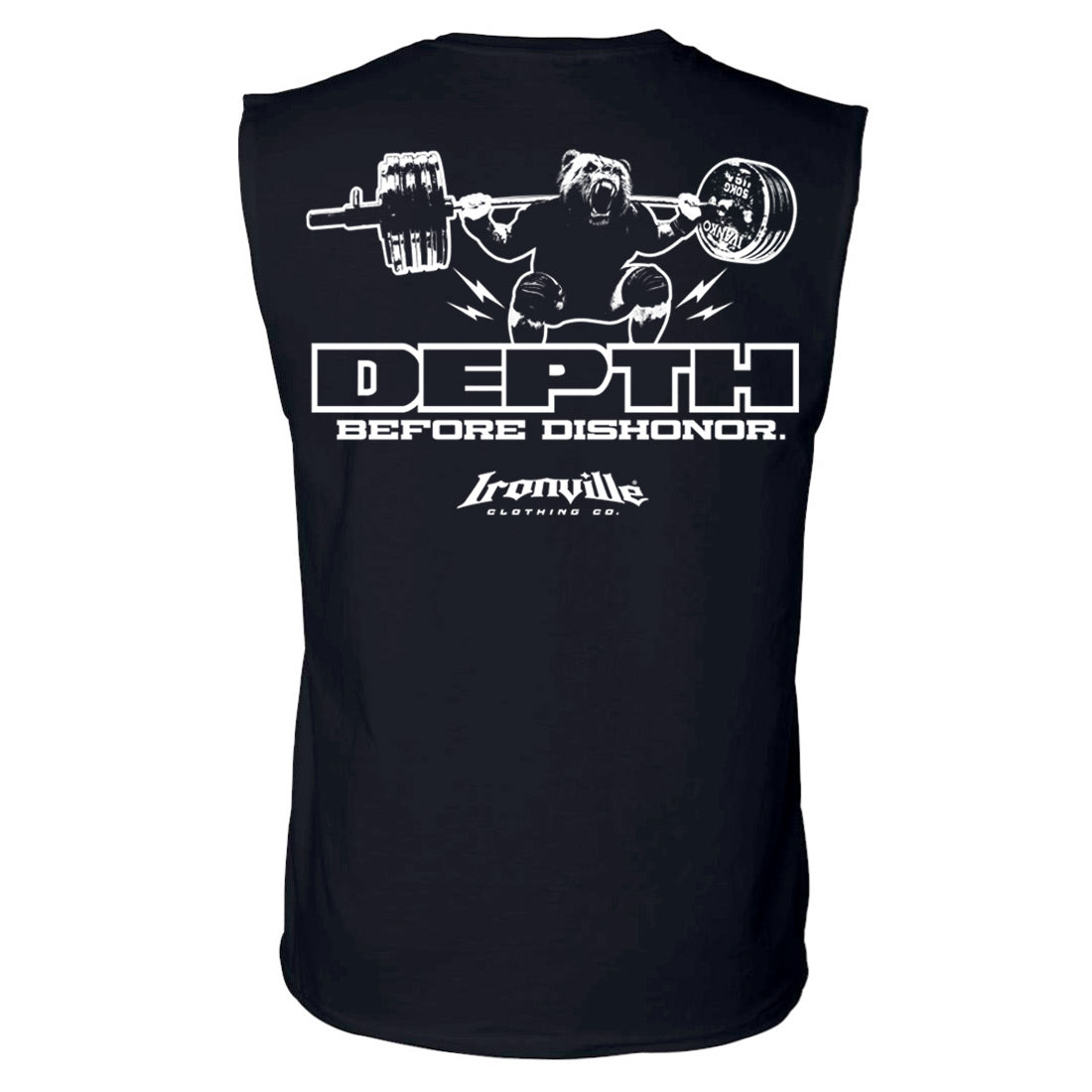 Ironville DEPTH BEFORE DISHONOR Sleeveless Muscle Shirt