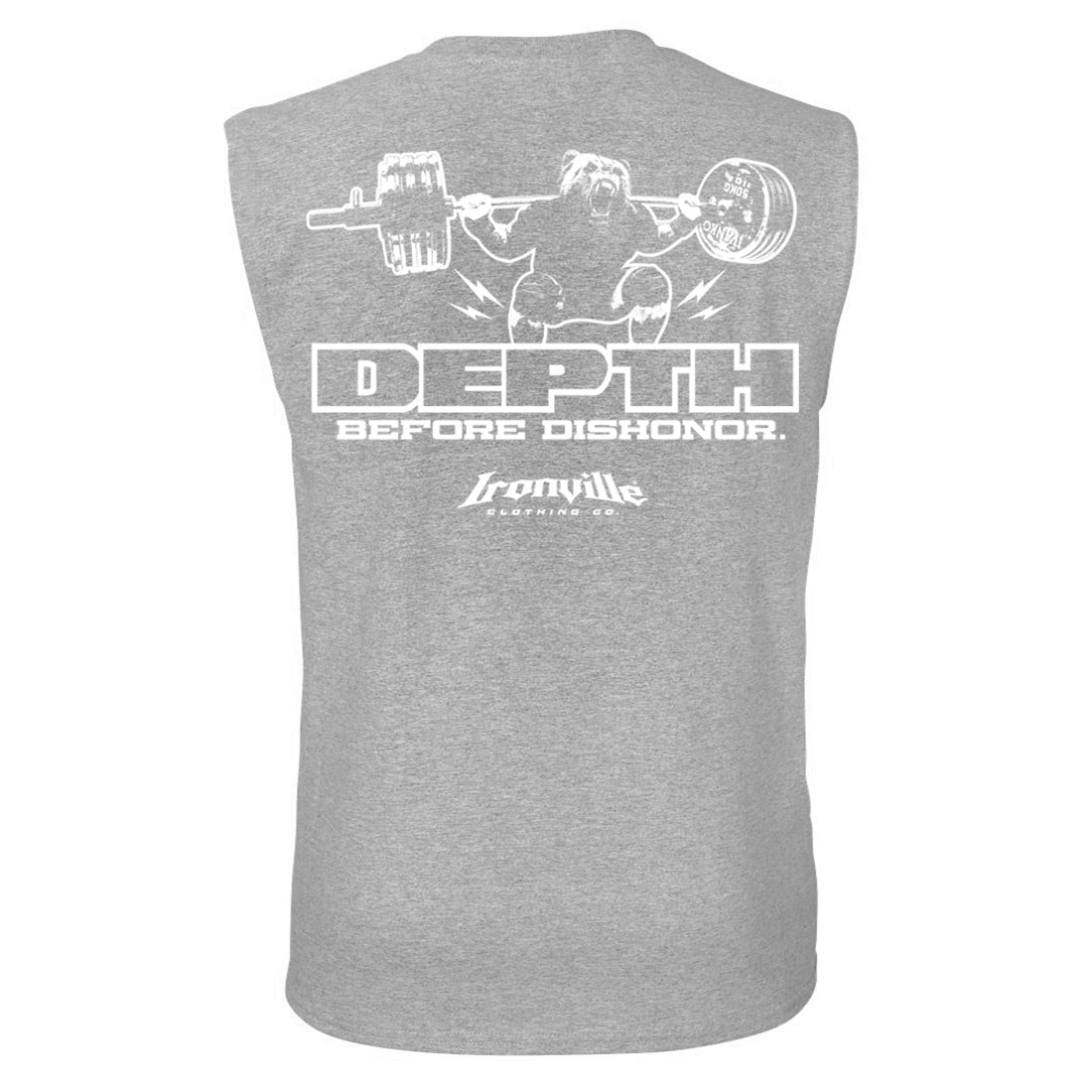 Ironville DEPTH BEFORE DISHONOR Sleeveless Muscle Shirt