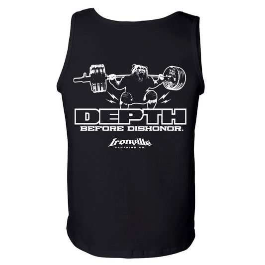 Ironville DEPTH BEFORE DISHONOR Standard Cut Tank Top