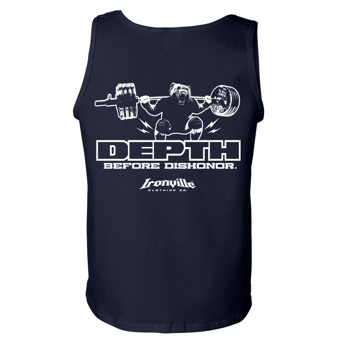 Ironville DEPTH BEFORE DISHONOR Standard Cut Tank Top