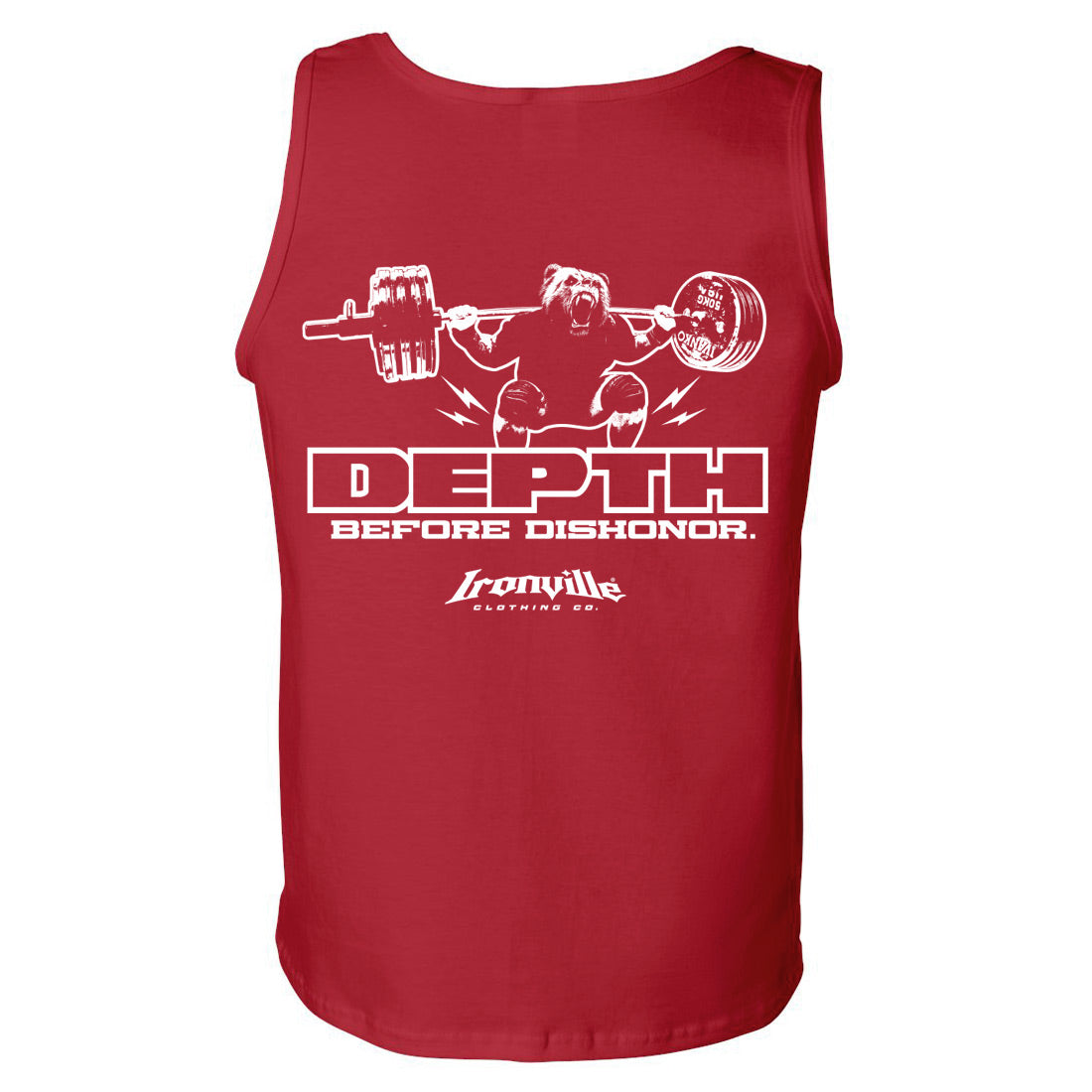 Ironville DEPTH BEFORE DISHONOR Standard Cut Tank Top