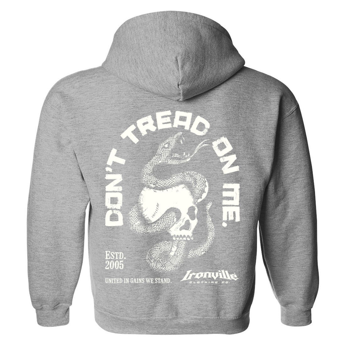 Ironville DON'T TREAD ON ME Pullover Hoodie Sweatshirt