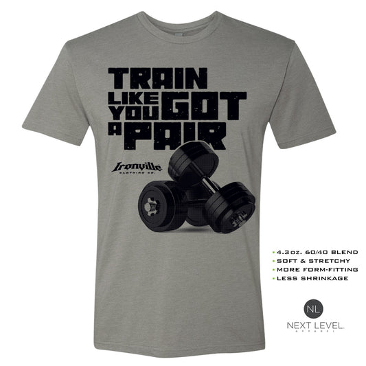 Ironville GOT A PAIR Soft-Blend Fitted Gym T-shirt