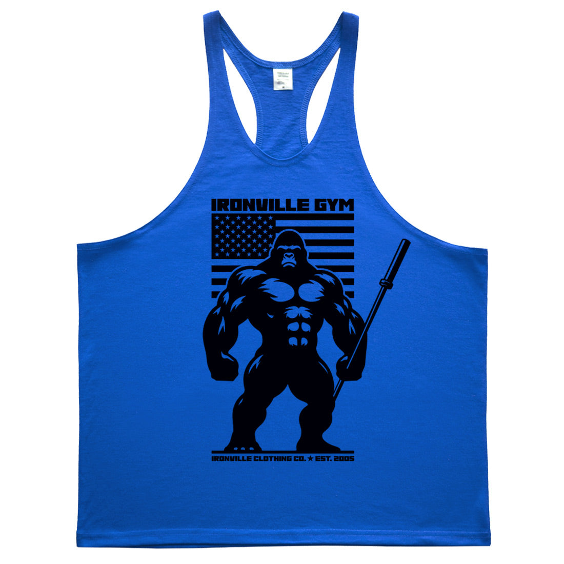 Ironville BARBELL GORILLA Stringer Tank Top