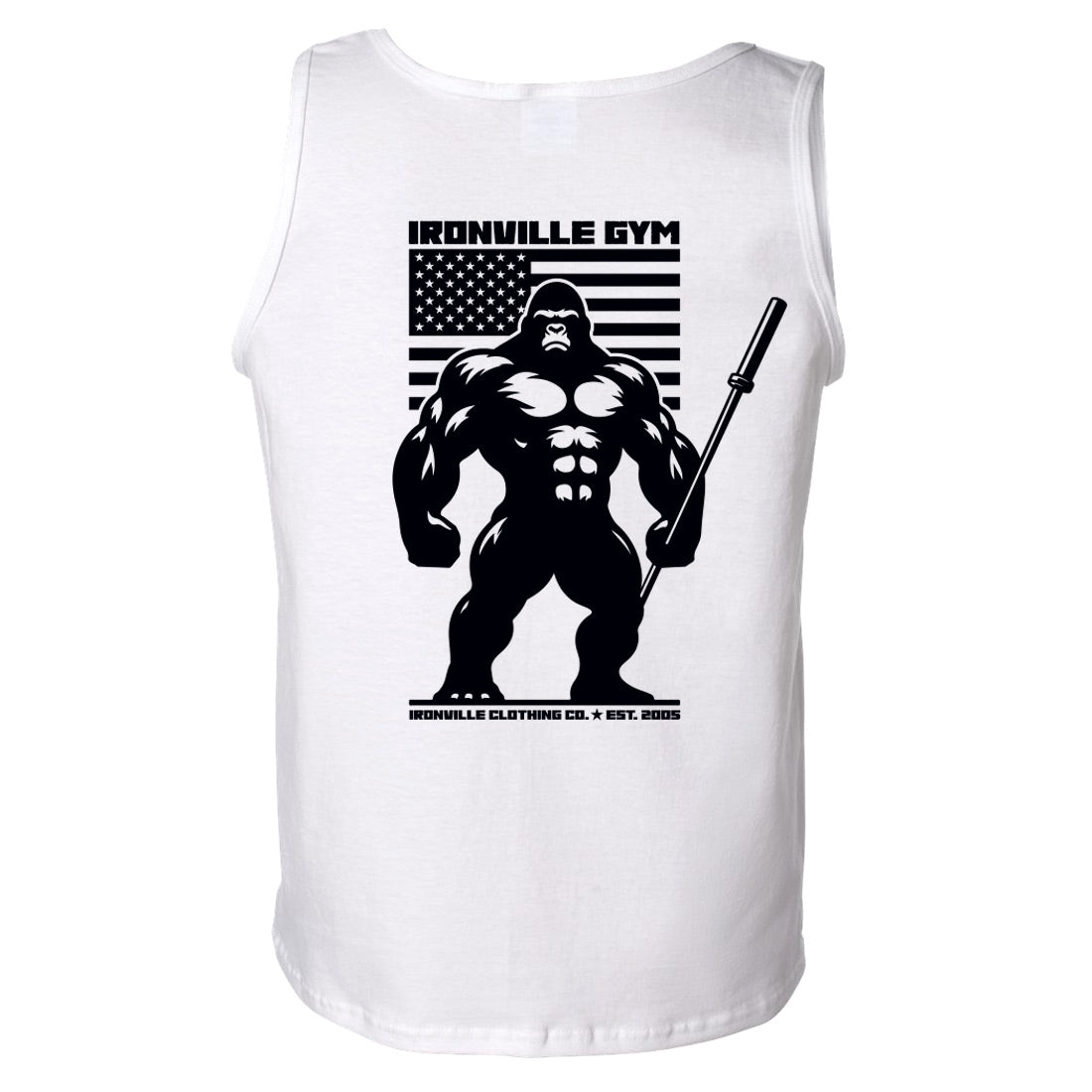Ironville BARBELL GORILLA Standard Cut Tank Top