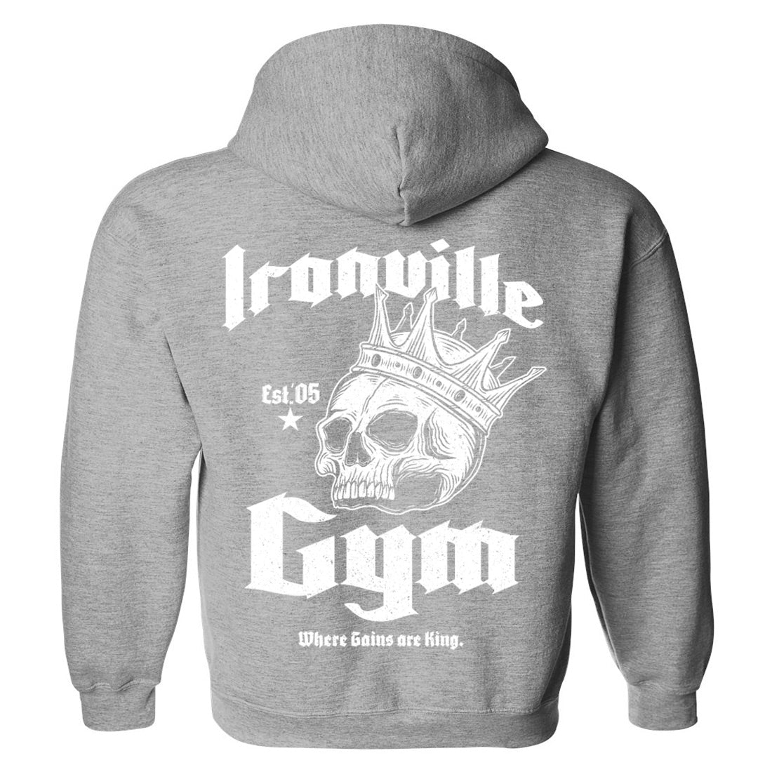 Ironville GYM KING Pullover Hoodie Sweatshirt