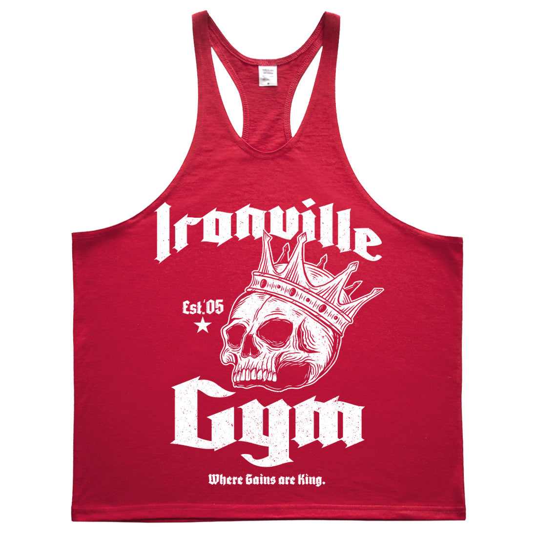 Ironville GYM KING Stringer Tank Top