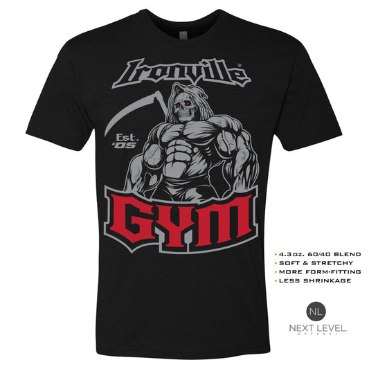 Ironville GYM REAPER Soft-Blend Fitted Gym T-shirt