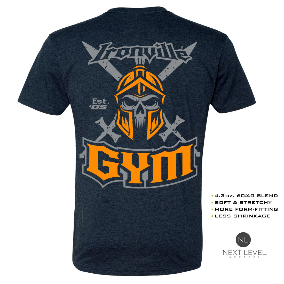 Ironville GYM SPARTAN Soft-Blend Fitted Gym T-shirt