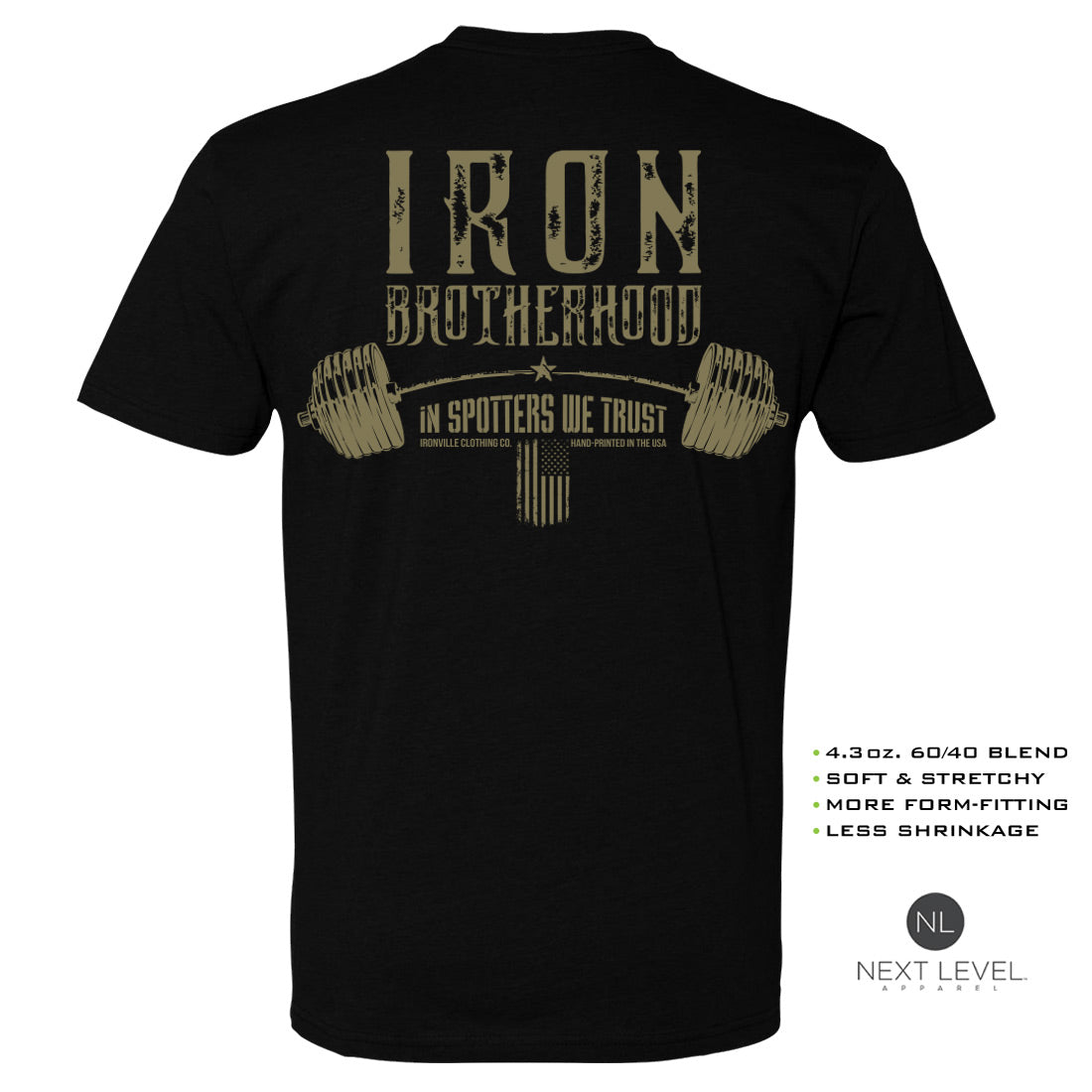 Ironville Clothing 'BROTHERHOOD' Soft-Blend Gym Tee