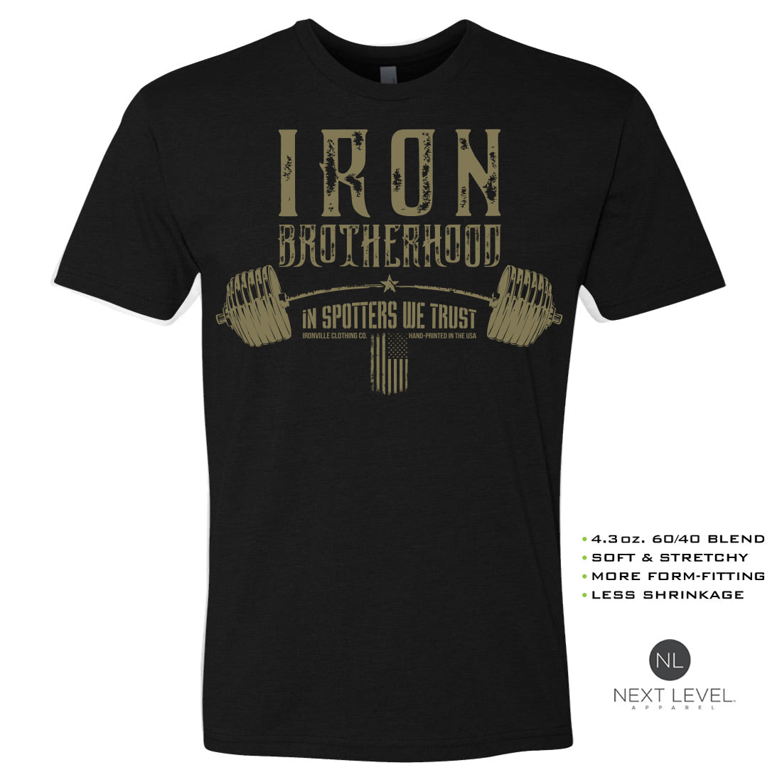 Ironville Clothing 'BROTHERHOOD' Soft-Blend Gym Tee