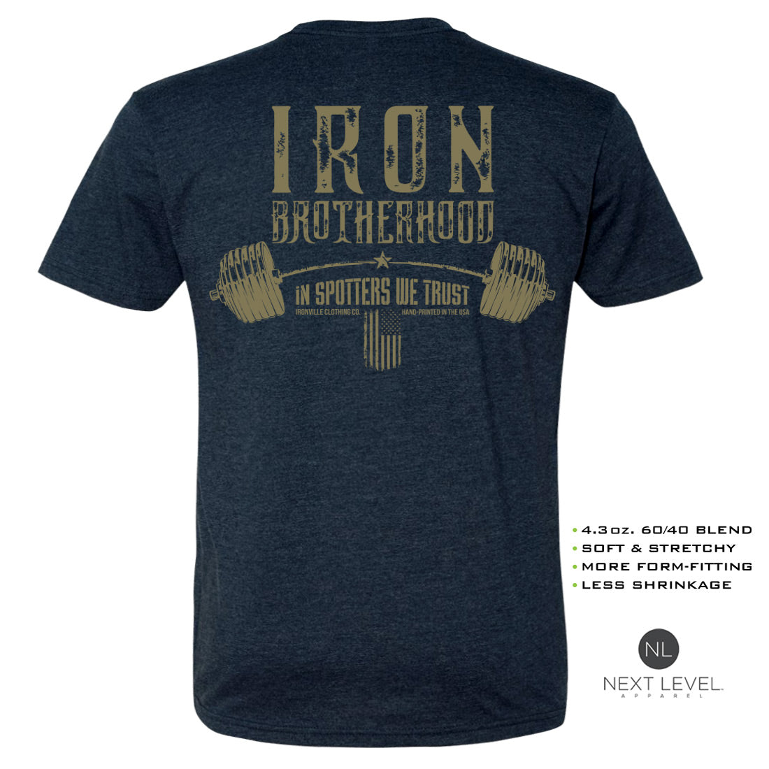 Ironville Clothing 'BROTHERHOOD' Soft-Blend Gym Tee