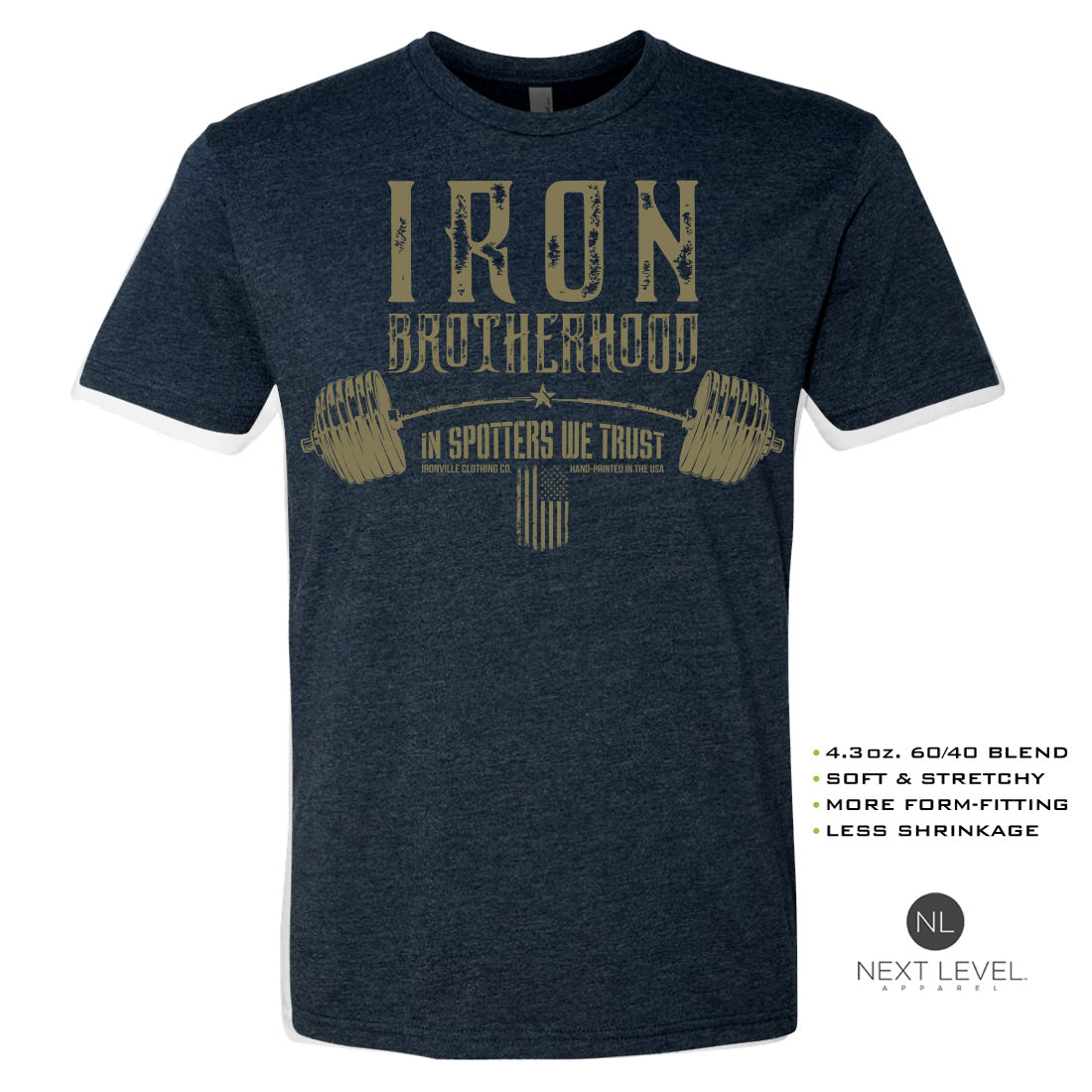 Ironville Clothing 'BROTHERHOOD' Soft-Blend Gym Tee