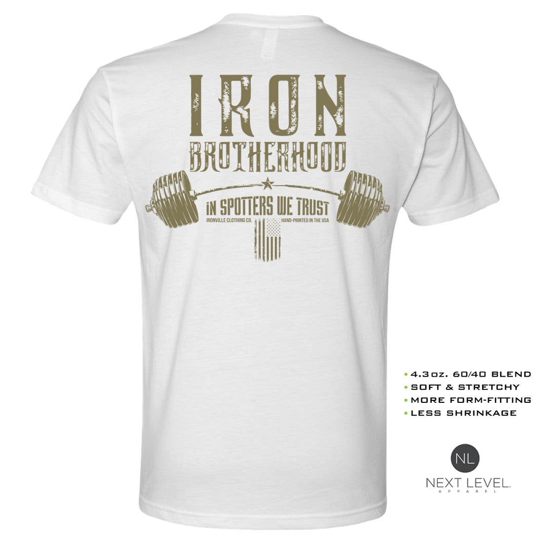 Ironville Clothing 'BROTHERHOOD' Soft-Blend Gym Tee