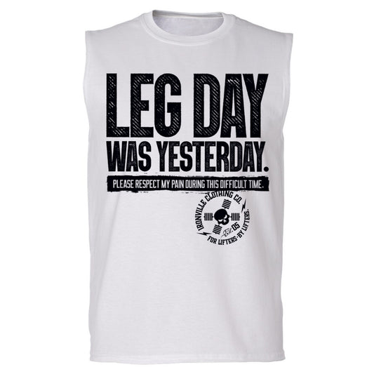 Ironville LEG DAY Sleeveless Muscle T-shirt