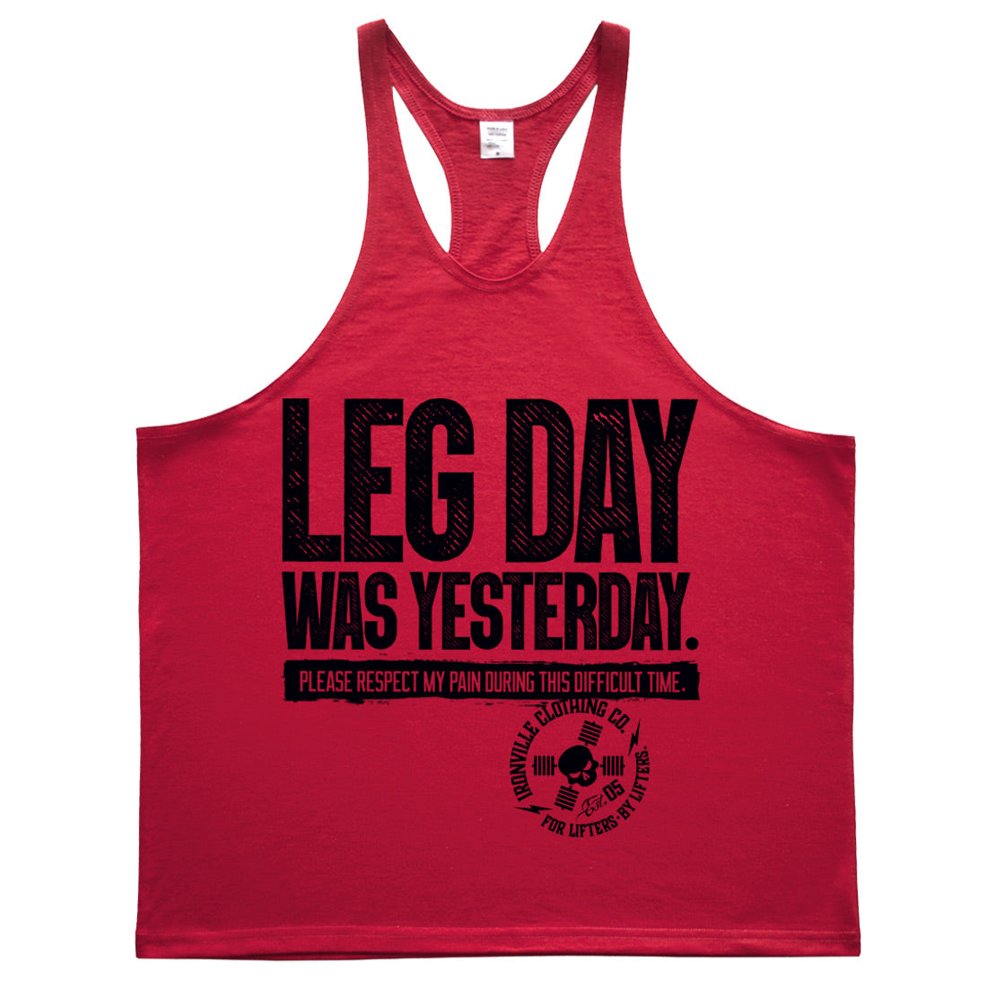 Ironville LEG DAY Stringer Tank Top