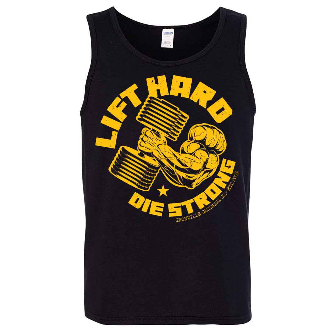 Ironville LIFT HARD Standard Cut Gym Tank Top