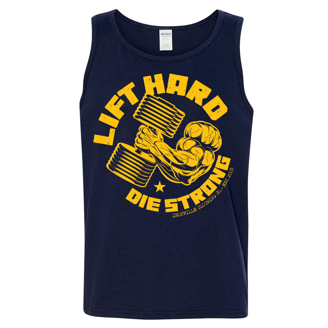 Ironville LIFT HARD Standard Cut Gym Tank Top